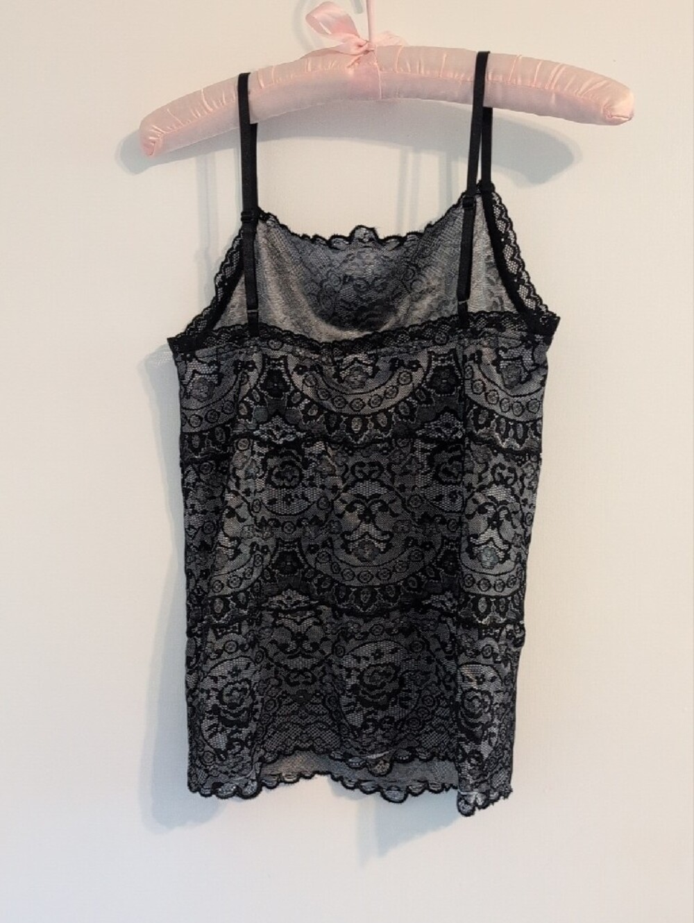 Tristan Black Lace Overlay Camisole - Picture 3 of 4